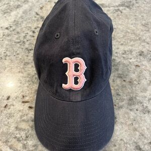 Kids 47 Brand Navy & Pink Boston Red Sox Baseball Cap/Hat